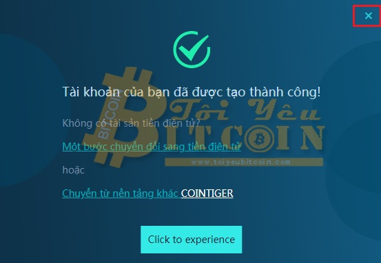 Đăng ký tạo tài khoản CoinTiger. Ảnh 5