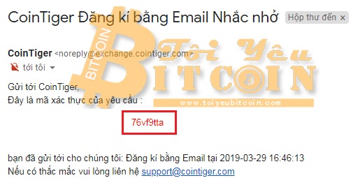 Đăng ký tạo tài khoản CoinTiger. Ảnh 3