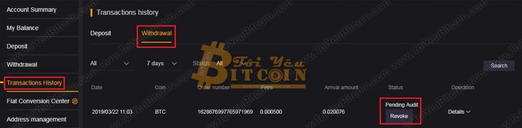 Cách rút tiền từ sàn Coinsuper. Ảnh 3