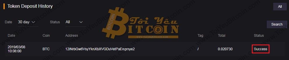 Cách nạp tiền vào sàn Coinsuper. Ảnh 3