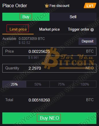 Cách trade coin trên sàn Coinsuper. Ảnh 3