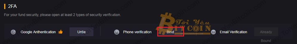 Cách xác minh SĐT với sàn Coinsuper. Ảnh 1