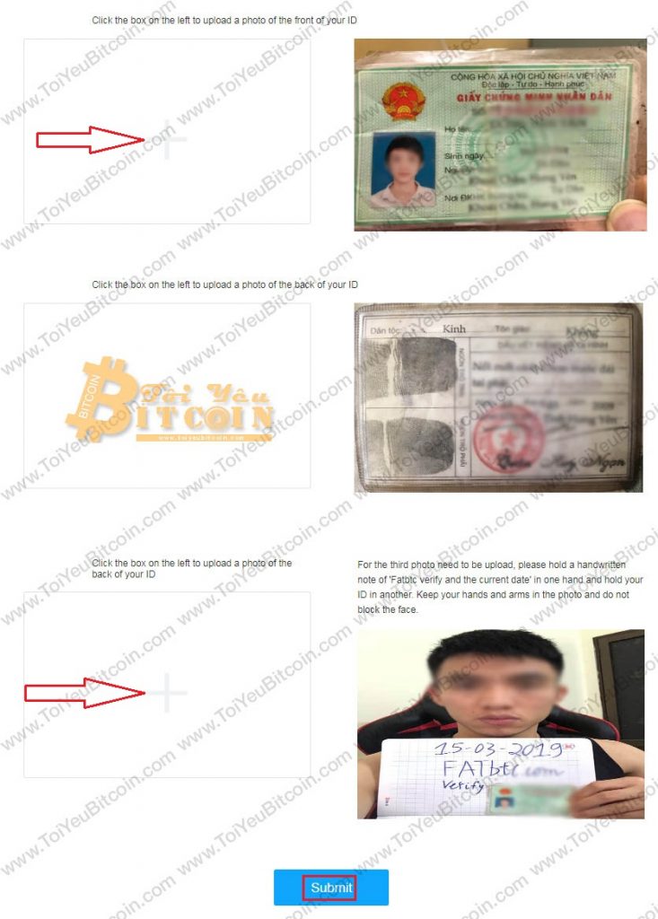 Cách xác minh tài khoản Fatbtc. Ảnh 4