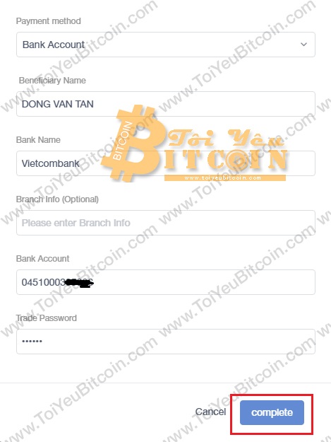 Cách bán coin trên Huobi OTC. Ảnh 2