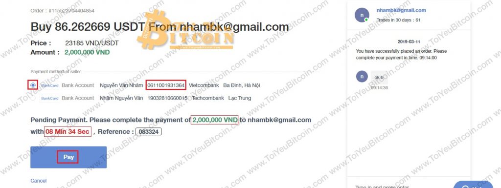 Cách mua coin trên Huobi OTC. Ảnh 3