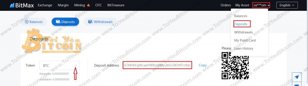 Cách nạp tiền vào sàn BitMax. Ảnh 1