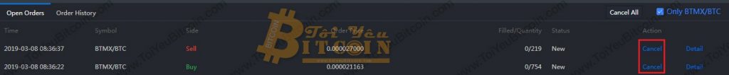 Cách trade coin trên sàn BitMax. Ảnh 5