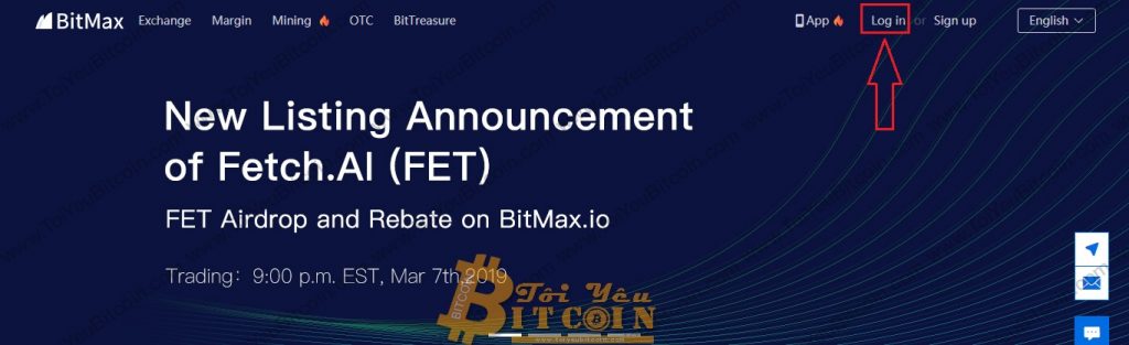 Cách đăng nhập vào sàn BitMax. Ảnh 1