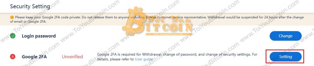 Cách bảo mật tài khoản BitMax. Ảnh 2