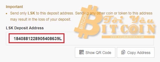 Rút tiền từ ví Lisk Mobile. Ảnh 2