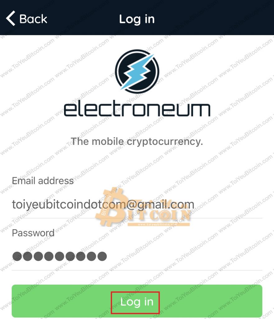 Cách sử dụng ví ETN coin trên điện thoại. Ảnh 2