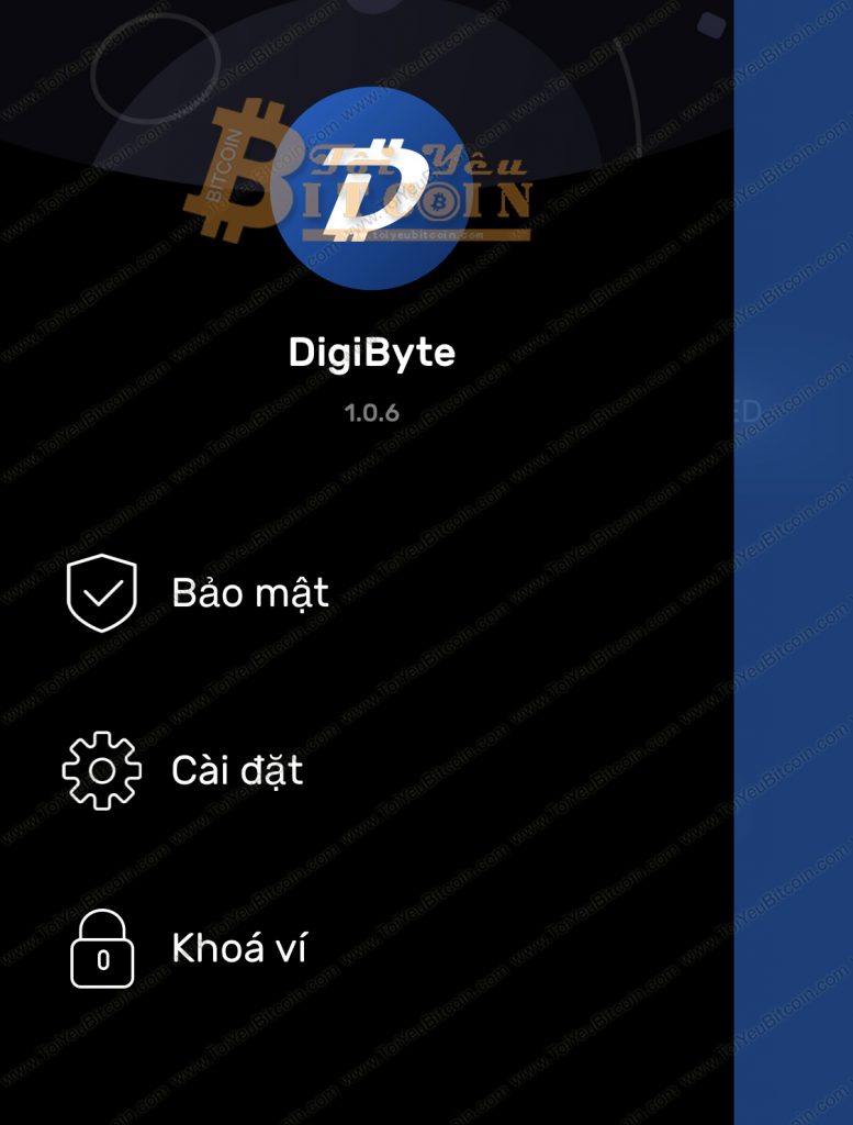 Một số tính năng của ví Digibyte. Ảnh 2