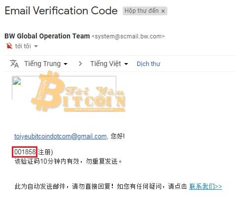 Cách đăng ký tạo tài khoản trên sàn Bw. Ảnh 3
