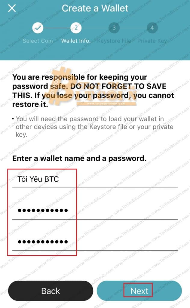 Tạo ví ICX coin trên điện thoại với ICONex. Ảnh 4