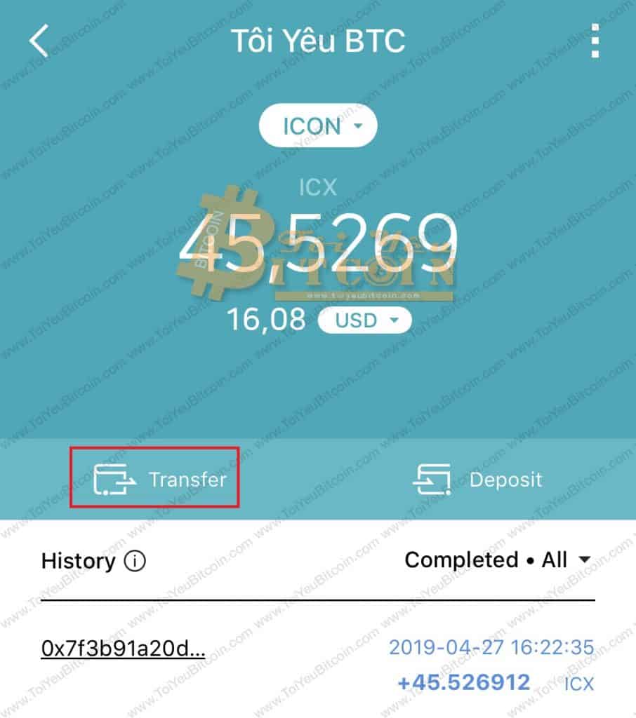 Cách rút tiền từ ví ICONex. Ảnh 4