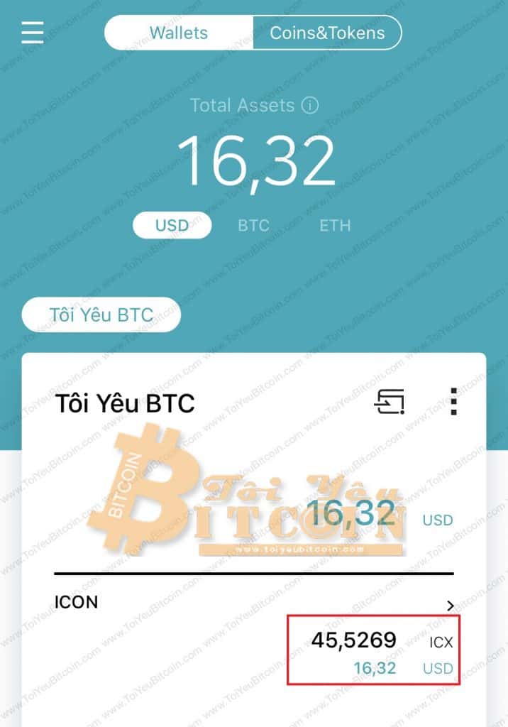 Cách nạp tiền vào ví ICONex. Ảnh 3