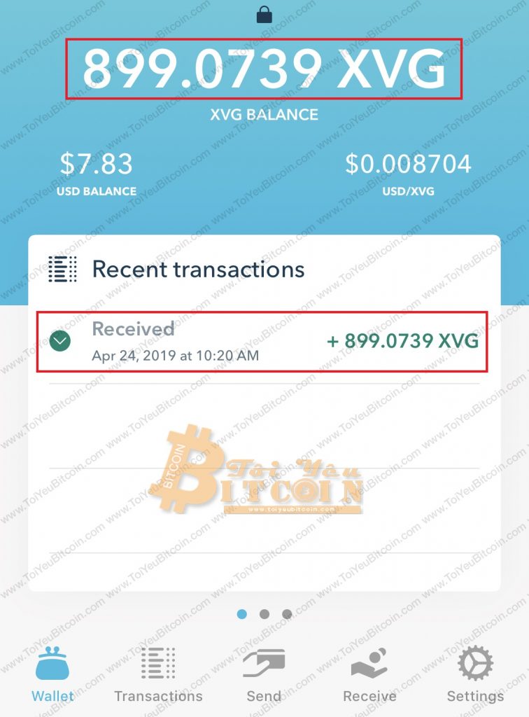 Cách nạp tiền vào ví Verge Tor. Ảnh 3