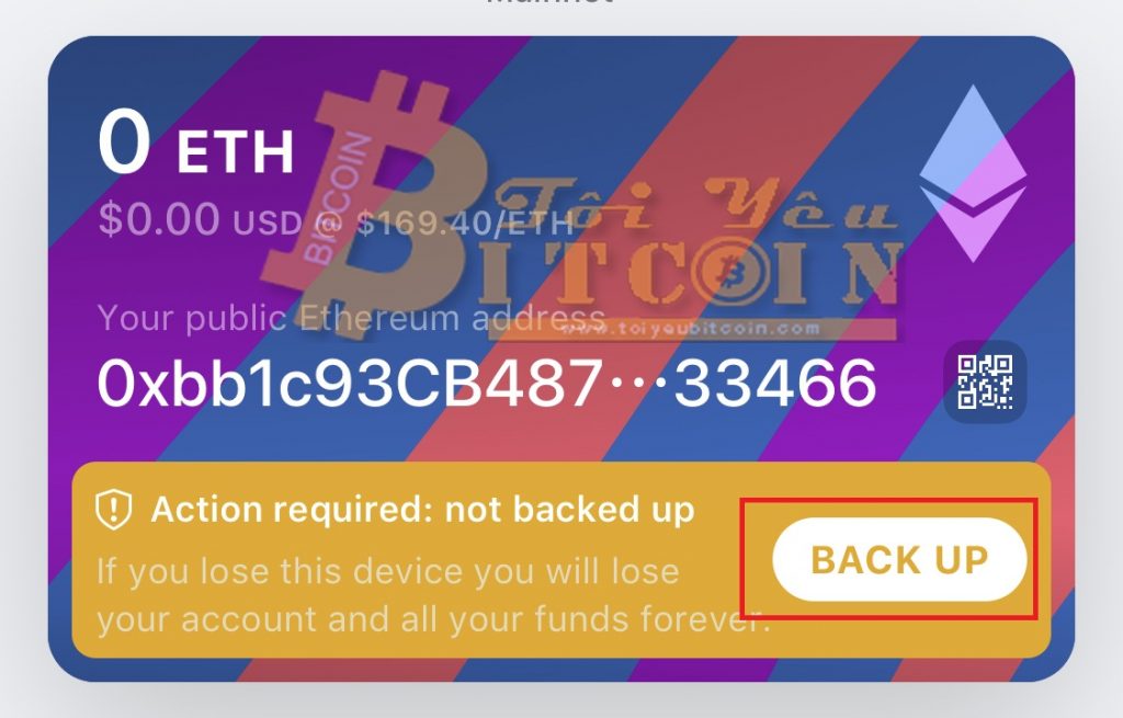 Cách sao lưu ví MEWconnect. Ảnh 1