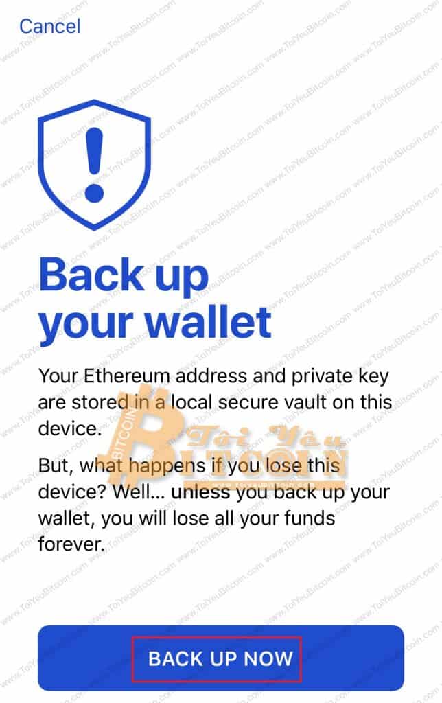 Cách sao lưu ví MEWconnect. Ảnh 2