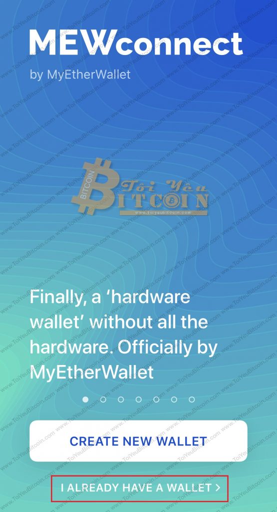 Cách khôi phục ví MEWconnnect. Ảnh 1