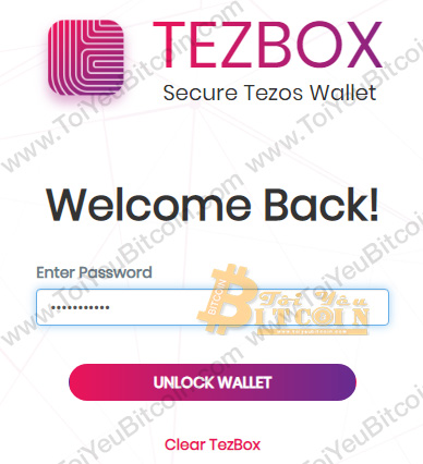 Đăng nhập vào ví TezBox