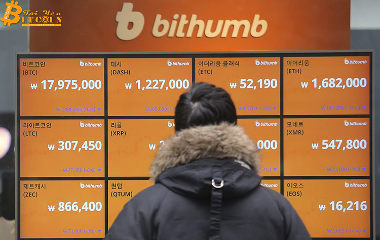 Sàn giao dịch Hàn Quốc Bithumb báo lỗ 180 triệu đô trong năm 2018