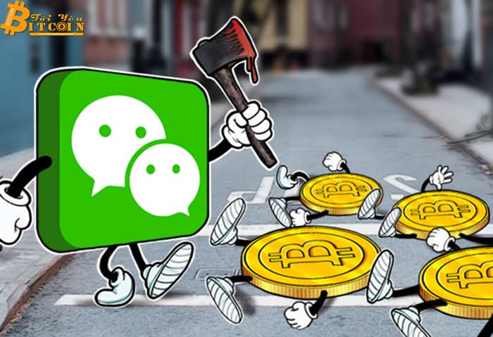 Ứng dụng nhắn tin WeChat cấm giao dịch tiền điện tử