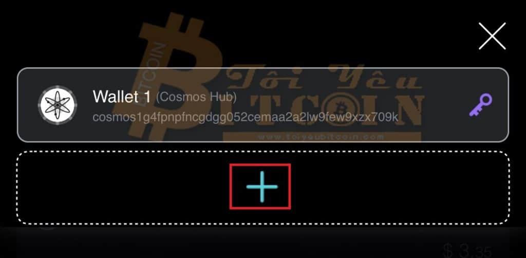 Cách tạo ví Cosmos coin mới. Ảnh 1