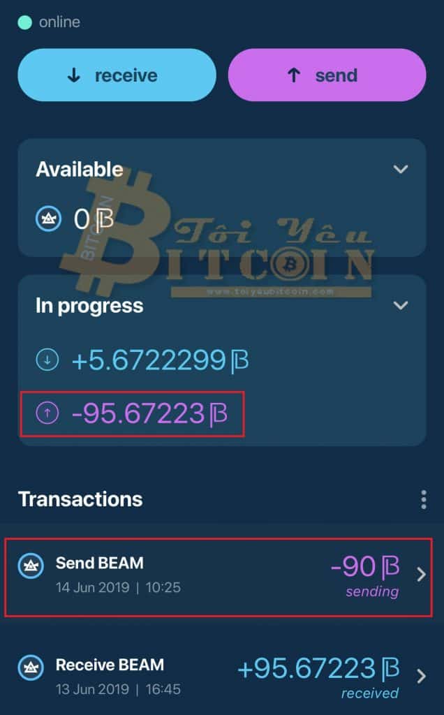 Cách rút tiền từ ví Beam. Ảnh 5