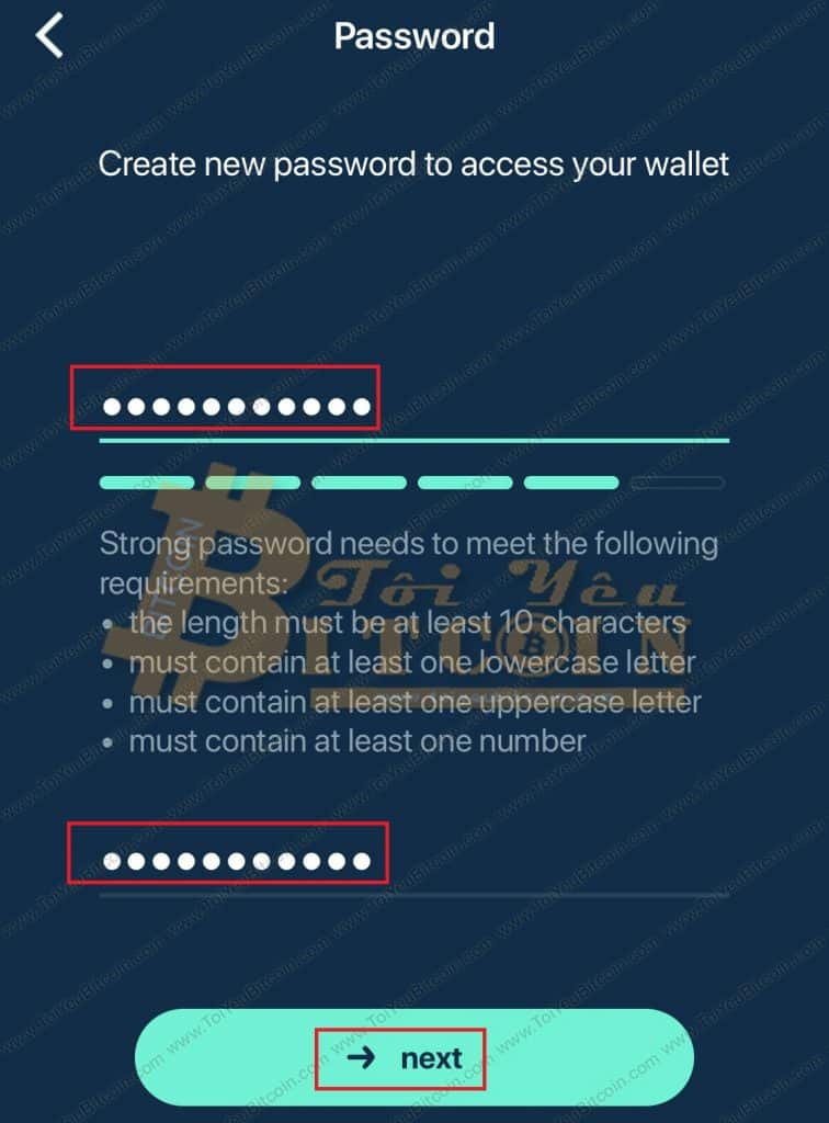 Cách tạo ví Beam coin trên điện thoại. Ảnh 6