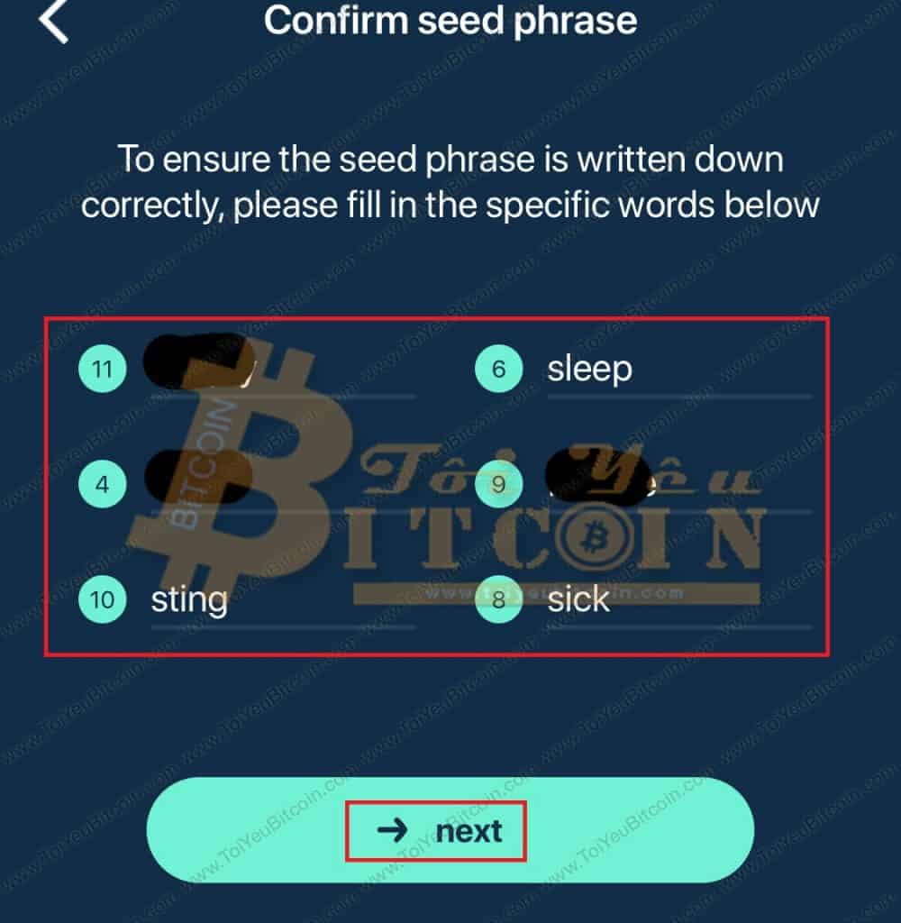 Cách tạo ví Beam coin trên điện thoại. Ảnh 5