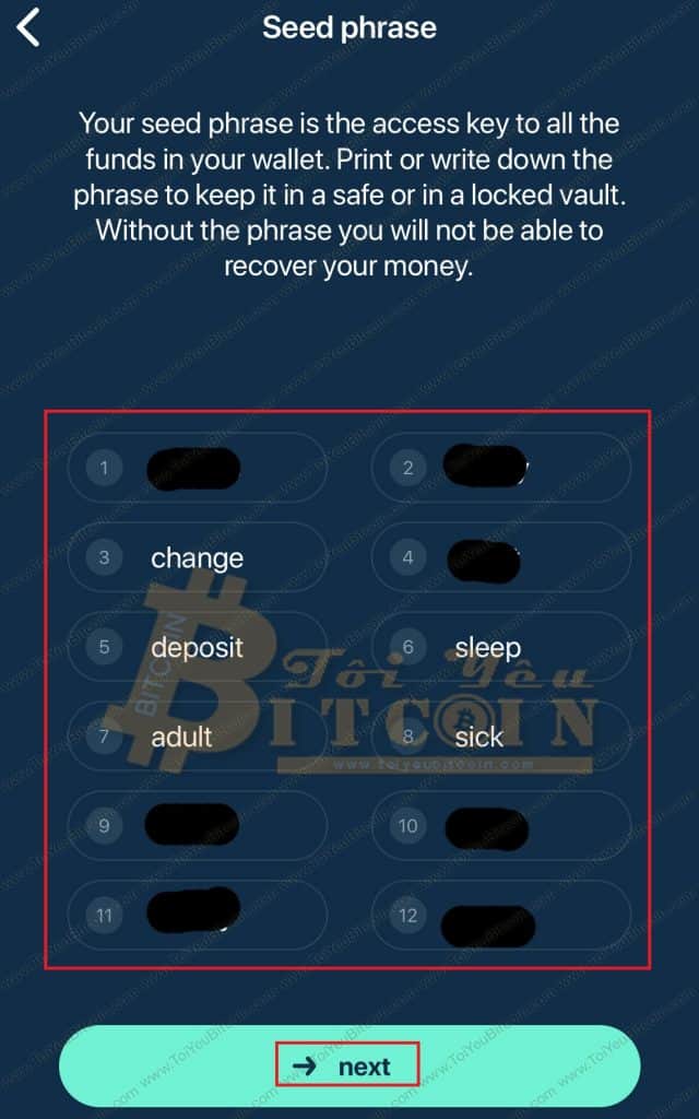 Cách tạo ví Beam coin trên điện thoại. Ảnh 3