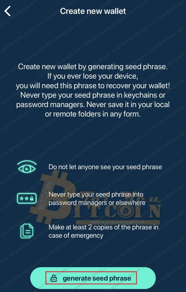 Cách tạo ví Beam coin trên điện thoại. Ảnh 2