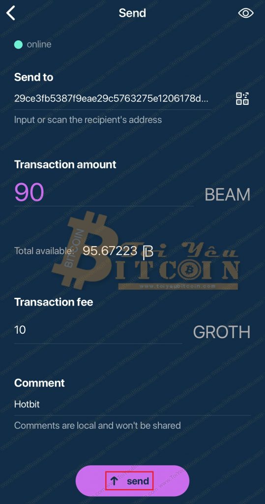 Cách rút tiền từ ví Beam. Ảnh 4