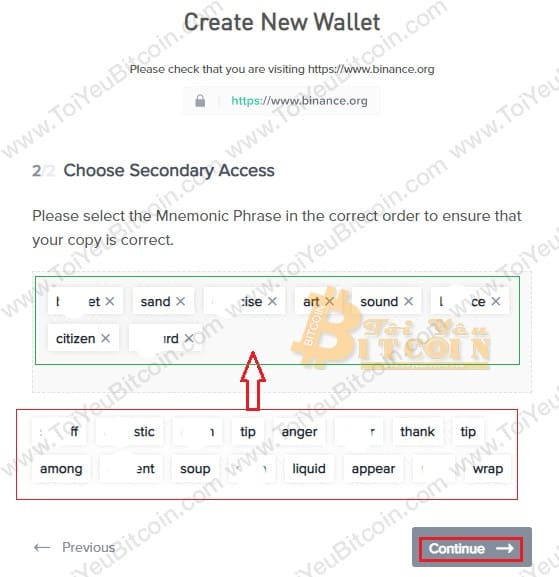 Cách tạo ví Binance Dex. Ảnh 8