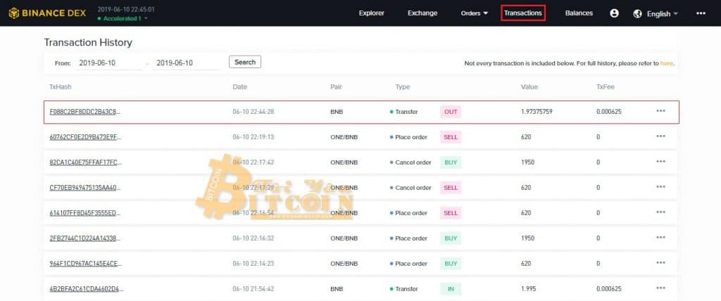 Cách rút tiền từ sàn Binance DEX. Ảnh 8