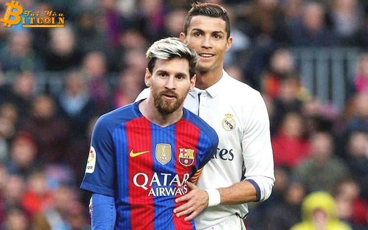 Cristiano Ronaldo và Lionel Messi sẽ nhận lương bằng bao nhiêu Bitcoin?