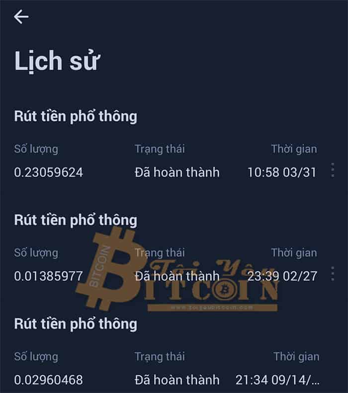 Cách rút tiền từ sàn Huobi qua app. Ảnh 4