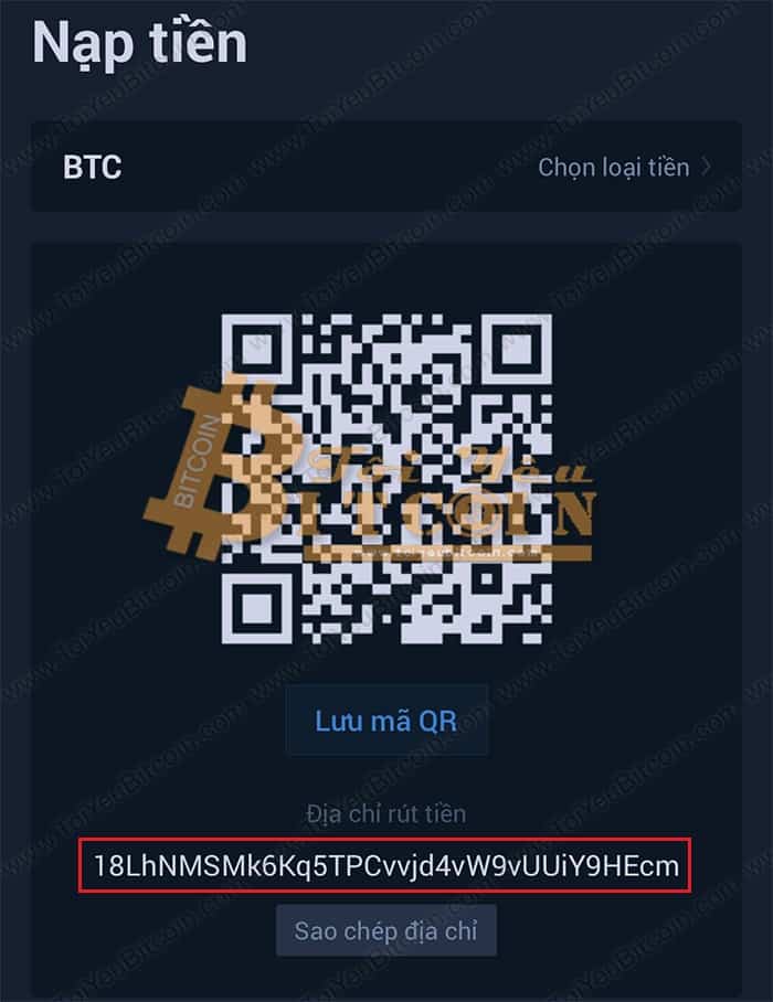 Cách nạp tiền vào sàn Huobi qua app. Ảnh 3