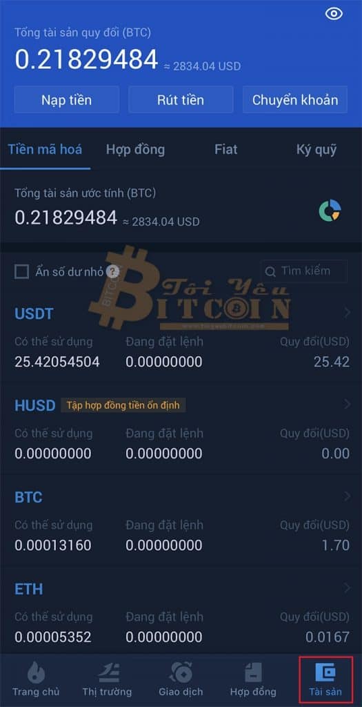 Cách sử dụng ứng dụng Huobi Global. Ảnh 5