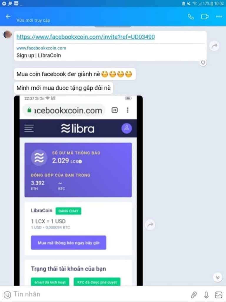 Cảnh giác với chiêu lừa mua tiền Libra mới rộ lên gần đây ở Việt Nam. Ảnh 1