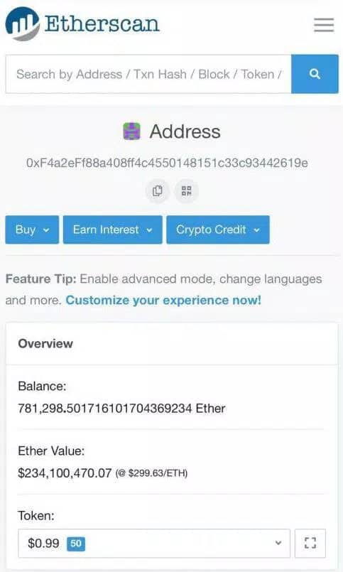 Ví ETH của PLUS Token