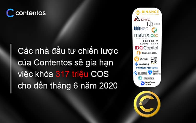 Contentos: Các quỹ đầu tư cam kết khoá token cho tới tháng 6/2020