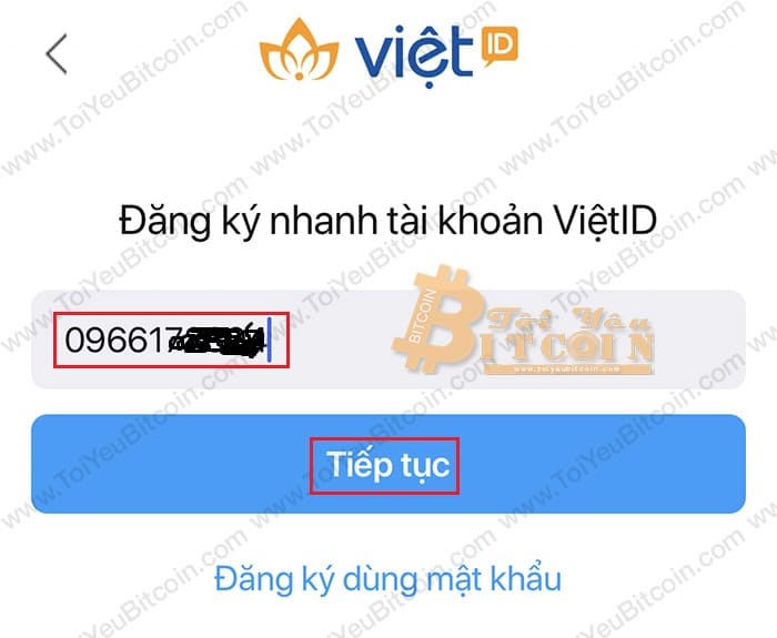 Cách đăng ký tạo tài khoản Lotus. Ảnh 2