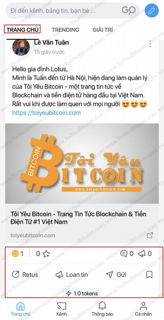 Cách đăng bài viết trên Lotus. Ảnh 2