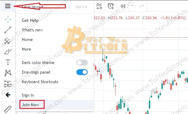 Tạo tài khoản Tradingview