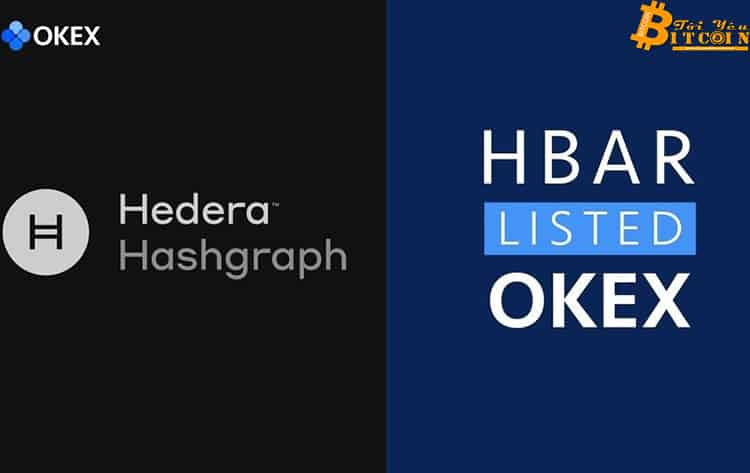 Sàn giao dịch tiền điện tử OKEx sẽ niêm yết Token HBAR của Hedera Hashgraph