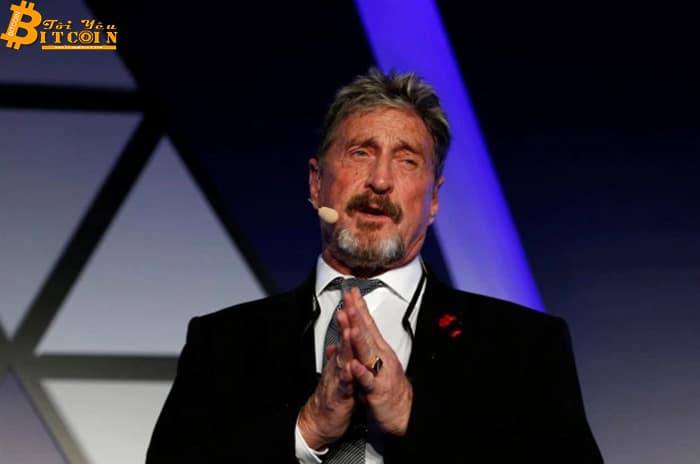 John McAfee: Giá Bitcoin sẽ đạt $50k trong trung hạn và 1 triệu USD vào cuối 2020