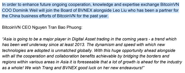 Từng chúc nhau thành công, nay BitcoinVN lại “phủi tay” khi nói về Bvnex