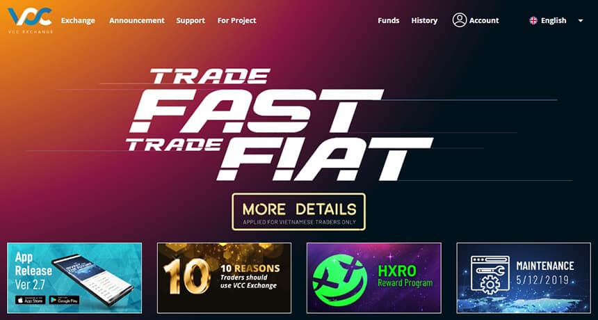 VCC Exchange ra mắt giao dịch, nạp rút VND - Tặng quà 1 tỷ VND